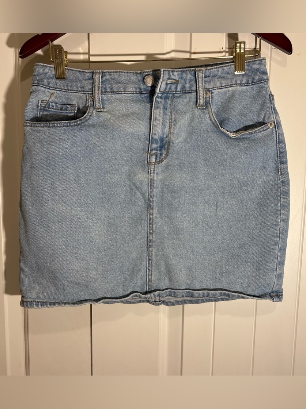 Mossimo Supply Co. Light Blue Denim Mini Skirt